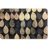 M&H Quality Kopya - Dijital Baskılı Desenli Dekoratif Dış Kapı Önü ve Iç Mekan Paspası Yıkanabilir Kaymaz Taban - Siyah - 70 x 45 cm