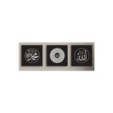 M&H Quality Tablo Seti Allah (C.C.) Muhammed (S.A.V.) & Esmaü’L Hüsna Yazılı İslami 3’Lü Mdf Duvar Tablo Seti