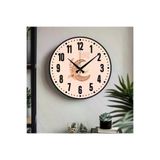 M&H Quality TYC0C88523DF4FBB00 Dekoratif Türkçe Rakamlı Uv Baskılı Duvar Saati (Sessiz) Akar Mekanizma 40Cm Metal Akrep Yelkovan