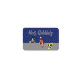 M&H Quality(265) Dijital Baskılı Desenli Dekoratif Dış Kapı Önü ve Iç Mekan Paspası yıkanabilir Kaymaz Taban Gri 45 x 70
