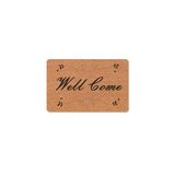 M&H Quality(298) dijital baskılı kapı önü paspas Welcome Yazlı (Hoş geldiniz) yazılı yıkanabilir nem alıcı paspas 45 x 70