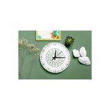 M&H Quality(459) İslami Motifli Dekoratif Sessiz Mekanizma Duvar Saati – Modern ve Şık Tasarım Yeşil 40 x 40