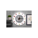M&H Quality(462) Modern İslami Desenli Sessiz Duvar Saati – Şık ve Dekoratif Tasarım Çok Renkli 40 x 40