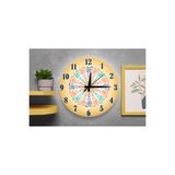 M&H Quality(466) Modern İslami Desenli Sessiz Duvar Saati – Şık ve Dekoratif Tasarım Altın 40 x 40