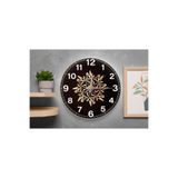 M&H Quality(469) Modern İslami Desenli Sessiz Duvar Saati – Şık ve Dekoratif Tasarım Turuncu 40 x 40