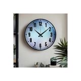 M&H Quality(478) Dekoratif Türkçe Rakamlı UV Baskılı Duvar Saati (Sessiz) Akar Mekanizma Metal Akrep Yelkovan Gri 40 x 40