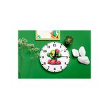M&H Quality(540) Kaktüs Desenli Duvar Saati – Çocuk Odası Dekoratif Sessiz Mekanizma 40 cm Çok Renkli 40 x 40