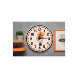 M&H Quality(551) Dekoratif Türkçe Rakamlı UV Baskılı Duvar Saati (Sessiz) Akar Mekanizma Metal Akrep Yelkovan Çok Renkli 40 x 40