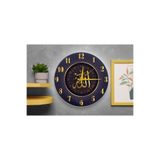 M&H Quality(555) İslami Motifli Dekoratif Sessiz Mekanizma Duvar Saati – Modern ve Şık Tasarım Mor 40 x 40