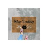 M&H Quality(62) hoş geldiniz yazılır Temalı Coco Görünümlü Dekoratif Dış Kapı Önü ve Iç Mekan Paspası Bebek Mavisi 45 x 70