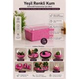 mh toy studio Pembe Renkli Kum 1 Kg Teraryum Diorama Maket Minyatür Bahçe Mumluk Süsleme Epoksi Mum Cam Vazo Yapay Çiçek Dolgusu Dekor