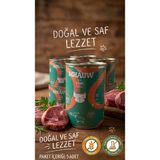 Mhauw Kuzulu %60 Gerçek Et Kedi Konserve Maması 400 G x 5 Adet Tahıl ve Koruyucu Içermez
