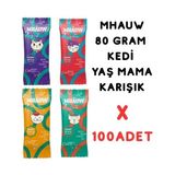 Mhauw Pouch Karışık Kedi Yaş Maması x 100 Adet