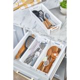 MHK Collection 3'lü Set Modüler Kaşıklık ve Kepçelik Çekmece Içi Düzenleyici Mutfak Organizer - Beyaz