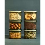 MHK Collection 6 Adet 700 ml Yeşil Sızdırmaz Hava/su Geçirmez Saklama Kabı