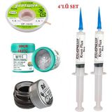 MHM Best Krem Lehim 183°C 50GR Havya Uc Temizleyici Flux Lehim Toplama CP-1515 Lehim Emme Teli SETI04