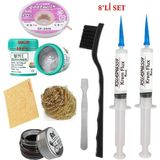 MHM Best Krem Lehim 183°C 50GR Havya Uc Temizleyici Flux Lehim Toplama CP-2015 Lehim Emme Teli Spatula Seti TK03