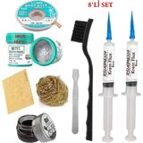 MHM Best Krem Lehim 183°C 50GR Havya Uc Temizleyici Flux Lehim Toplama CP-3515 Lehim Emme Teli Spatula Seti TK02