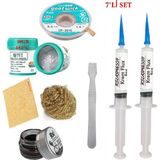 MHM Best Krem Lehim 183°C 50GR Havya Uc Temizleyici Flux Lehim Toplama CP-3515 Lehim Emme Teli Spatula Seti2 TK05