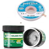 MHM BST-509-JP Krem Lehim Sıvı Lehim Solder Paste 50GR Lehim Emme Temizleme Teli 2,5mm