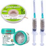 MHM BST-509 Krem Lehim Sıvı Lehim Solder Paste 50GR/ Lehim Emme Temizleme Teli 1,5mm CP-1515