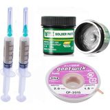 MHM Bst Krem Lehim 183°C Noclean SN63/PB37 50G /lehim Toplama CP-2015 Emme Teli 2,0mm 4lü Set