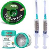 MHM Krem Lehim Best Solder Paste 183°C SN63/PB37 50GR Flux Lehim Toplama 2UUL-2015 Lehim Emme Teli 2,0 mm XXL02