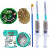 MHM Krem Lehim Best Solder Paste 183°C SN63/PB37 50GR Flux Lehim Toplama 2UUL-2015 Lehim Emme Teli 2,0 mm XXL17