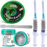 MHM Krem Lehim Best Solder Paste 183°C SN63/PB37 50GR Flux Lehim Toplama 2UUL-2015 Lehim Emme Teli 2,0 mm XXL22