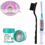 MHM Krem Lehim Solder Paste 183°C SN63/PB37 50G Flux Lehim Toplama CP-2015 Lehim Emme Teli 2,0mm