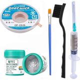 MHM Krem Lehim Solder Paste 183°C SN63/PB37 50G Flux Lehim Toplama CP2515 Lehim Emme Teli 2,5 mm 5in1