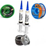 MHM Lehimleme Seti 0,8 mm 40 gr Lehim Teli 2’li Flux 2UUL-2015 Lehim Fitili Havya Ucu Temizleme Kremi Seti ST30