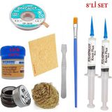 MHM Mechanc Krem Lehim 183°C 42GR Havya Uc Temizleyici Flux Lehim Toplama CP-3515 Lehim Emme Teli Spatula S1TK04