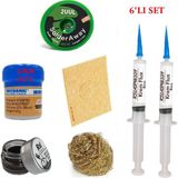 MHM Mechanic Krem Lehim 183°C 42GR Havya Uc Temizleyici Flux Lehim Toplama 2UUL-2015 Lehim Emme Teli Seti1 TK01