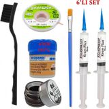 MHM Mechanic Krem Lehim 183°C 42GR Havya Uc Temizleyici Flux Lehim Toplama CP-1515 Lehim Emme Teli 2fırça SETI03