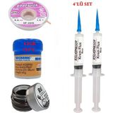MHM Mechanic Krem Lehim 183°C 42GR Havya Uc Temizleyici Flux Lehim Toplama CP-2015 Lehim Emme Teli SETI01