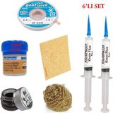 MHM Mechanic Krem Lehim 183°C 42GR Havya Uc Temizleyici Flux Lehim Toplama CP-2515 Lehim Emme Teli Seti1 TK04
