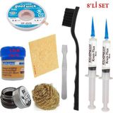 MHM Mechanic Krem Lehim 183°C 42GR Havya Uc Temizleyici Flux Lehim Toplama CP-2515 Lehim Emme Teli Spatula STK01
