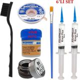 MHM Mechanic Krem Lehim 183°C 42GR Havya Uc Temizleyici Flux Lehim Toplama CP-3015 Lehim Emme Teli 2fırça SETI02