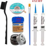MHM Mechanic Krem Lehim 183°C 42GR Havya Uc Temizleyici Flux Lehim Toplama CP-3515 Lehim Emme Teli 2fırça SETI02