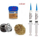 MHM Mechanic Krem Lehim 183°C 42GR Havya Uc Temizleyici Krem ve Teli Flux Lehim Toplama SETI04