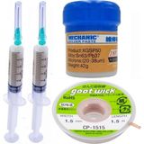 MHM Mechanic Krem Lehim 183°C Noclean SN63 - PB37 42G Lehim Toplama CP-1515 Emme Teli 1 5mm 4lü Set -