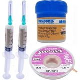 MHM Mechanic Krem Lehim 183°C Noclean SN63 - PB37 42G Lehim Toplama CP-2015 Emme Teli 2mm 4lü Set -