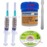 MHM Mechanic Krem Lehim Solder Paste 183°C 42G Lehim Toplama CP-1515 Emme Teli 1,5mm ve Metal Spatula Seti ST03