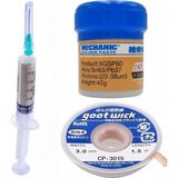 MHM Mechanic Krem/ Lehim Solder Paste 183°C Noclean SN63/PB37 42G Lehim Toplama CP-3015 Emme Teli 3,0mm