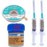 MHM Mechanic Krem Lehim Solder Paste 183°C SN63/PB37 42G Flux Lehim Toplama CP-3515 Lehim Emme Teli 3,5 mm