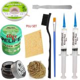 MHM Relıfe RL-402 Krem Lehim 183°C 40GR Havya Uç Temizleyici Seti Flux Lehim Toplama CP-1515 Emme Teli Fırça Vs SET05