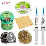 MHM Relıfe RL-402 Krem Lehim 183°C 40GR Havya Uç Temizleyici Seti Flux Lehim Toplama CP-1515 Emme Teli Vs SET01