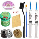 MHM Relıfe RL-402 Krem Lehim 183°C 40GR Havya Uç Temizleyici Seti Flux Lehim Toplama CP-2015 Emme Teli Fırça SET01