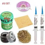 MHM Relıfe RL-402 Krem Lehim 183°C 40GR Havya Uç Temizleyici Seti Flux Lehim Toplama CP-2015 Emme Teli Vs SET01